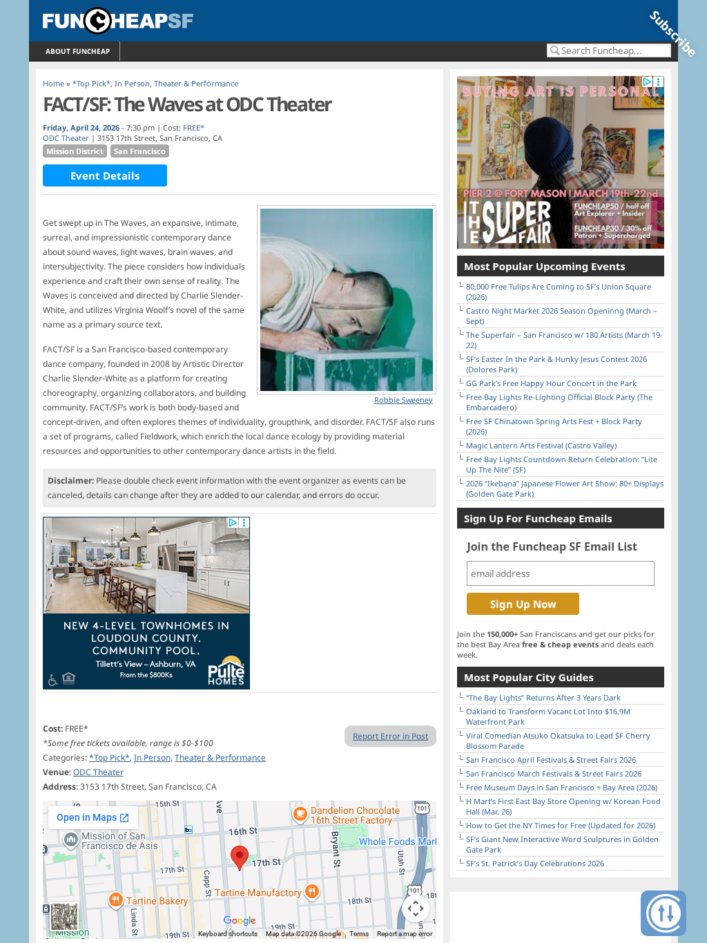 FACT/SF: The Waves at ODC Theater