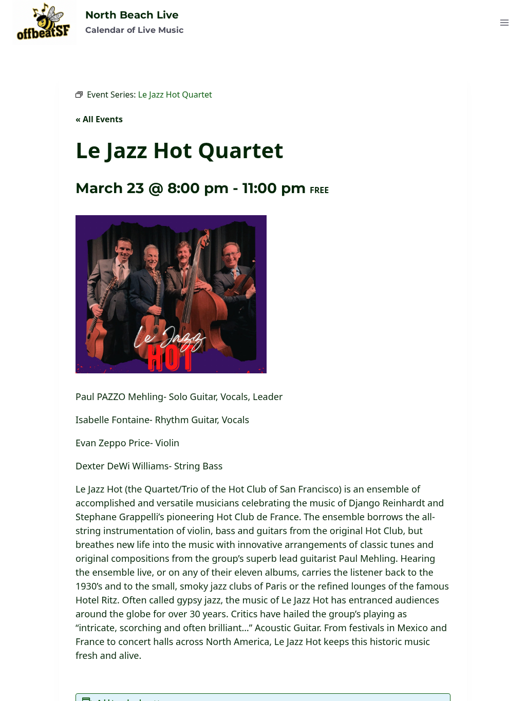 Le Jazz Hot Quartet