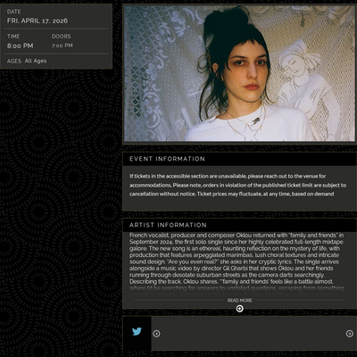 Oklou | The Warfield