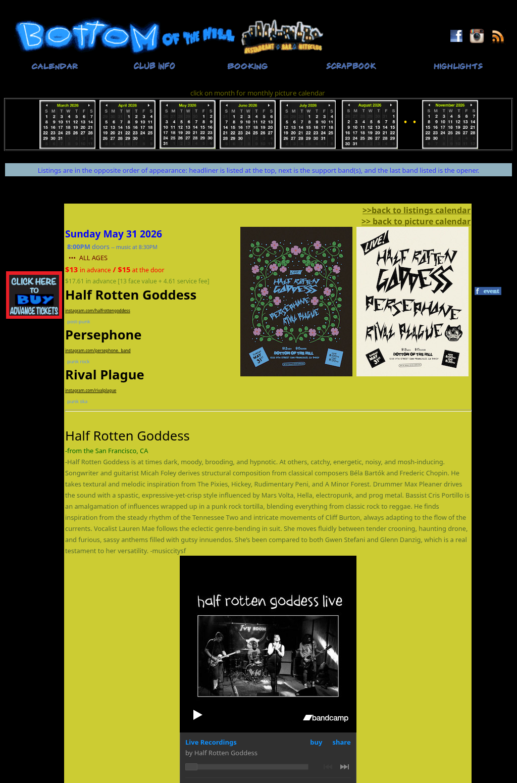 Half Rotten Goddess ~ Persephone ~ Rival Plague