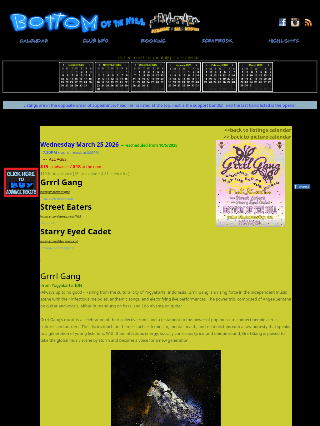 Grrrl Gang ~ Street Eaters ~ Starry Eyed Cadet