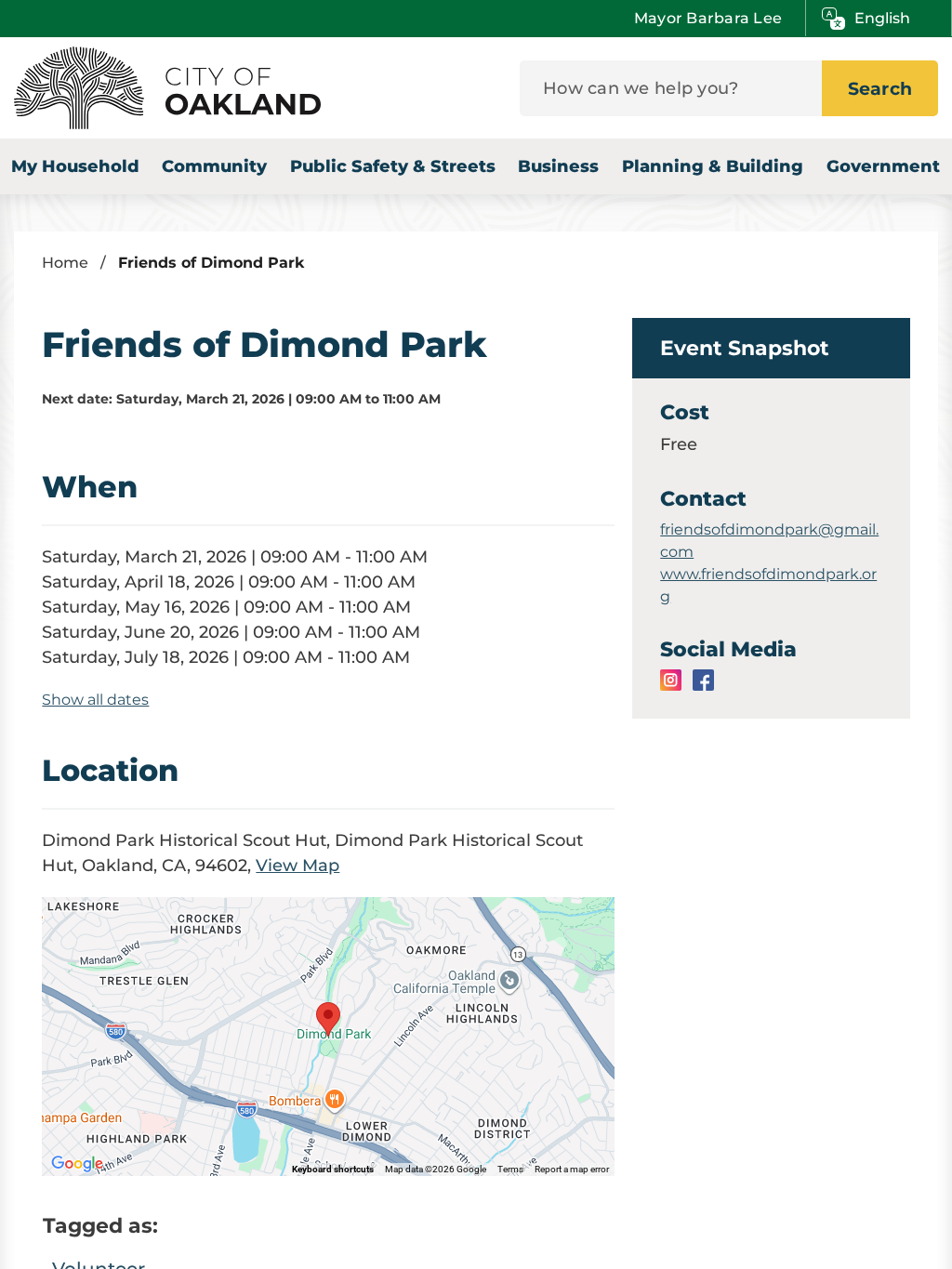Friends of Dimond Park