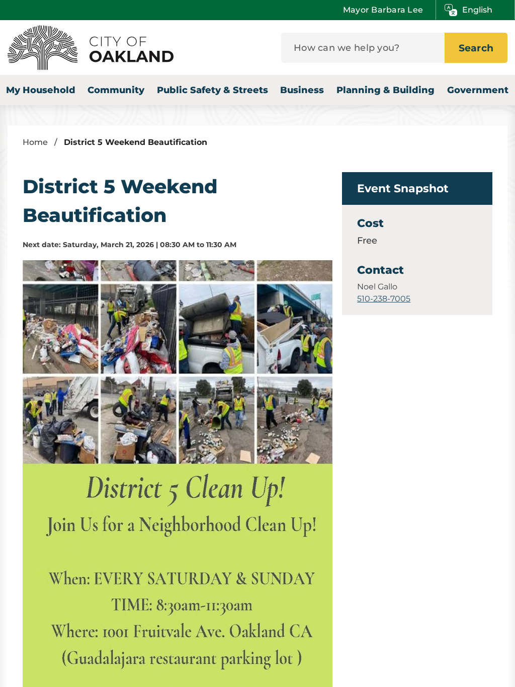 District 5 Weekend Beautification