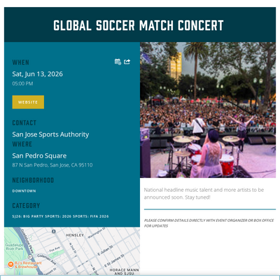 Global Soccer Match Concert