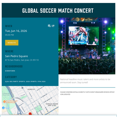 Global Soccer Match Concert