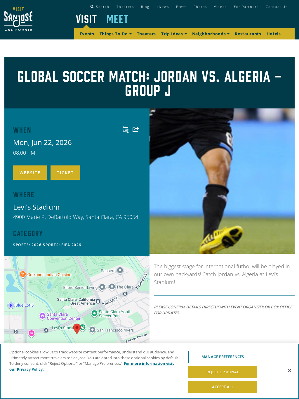 Global Soccer Match: Jordan vs. Algeria - Group J