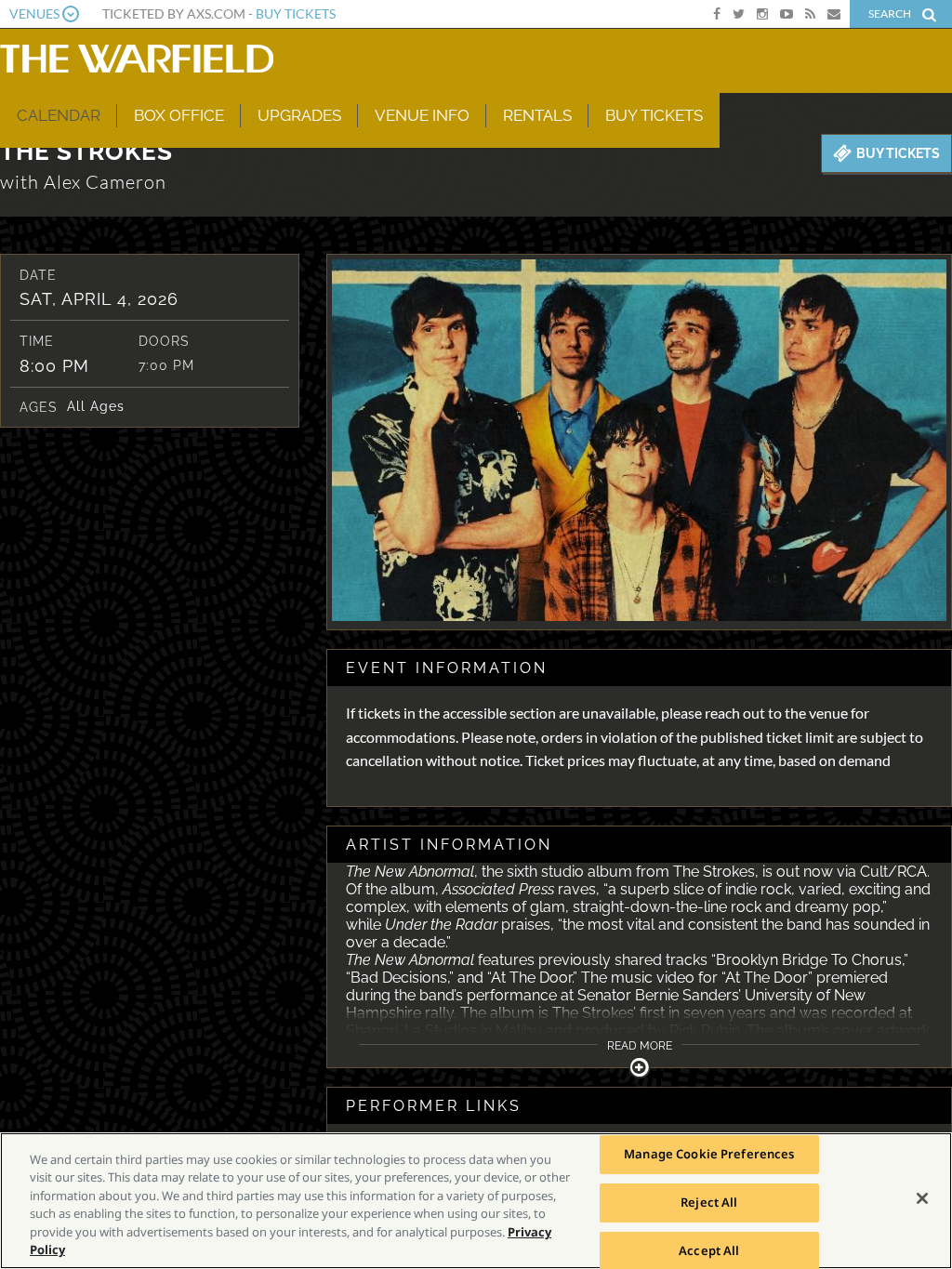 The Strokes | The Warfield