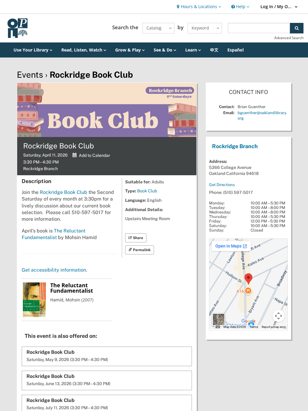 Rockridge Book Club