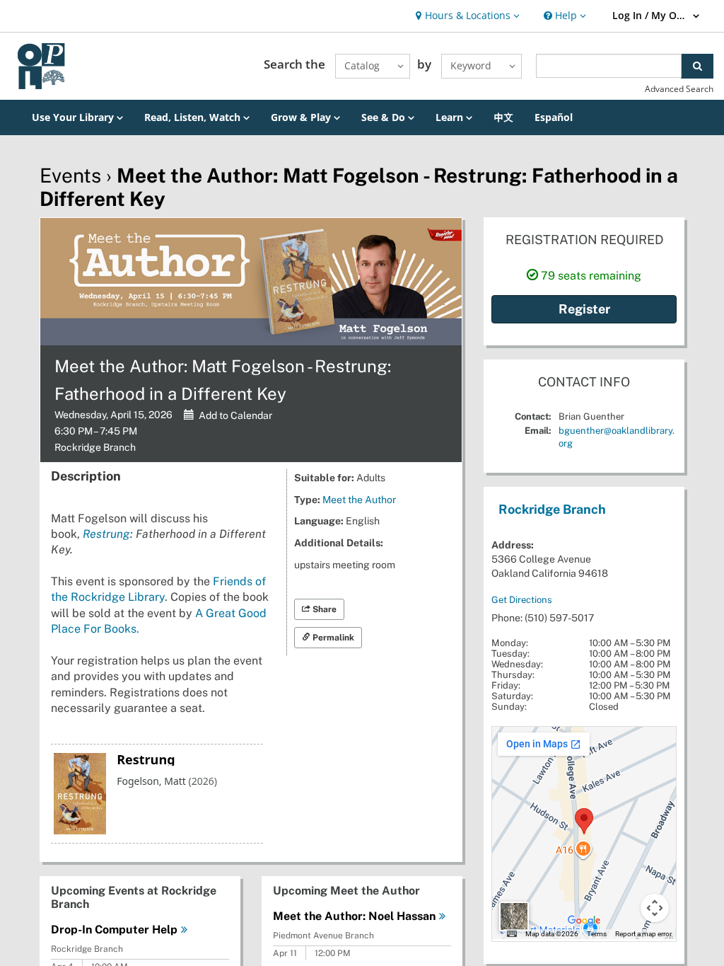Meet the Author: Matt Fogelson - Restrung: Fatherhood in a Different Key