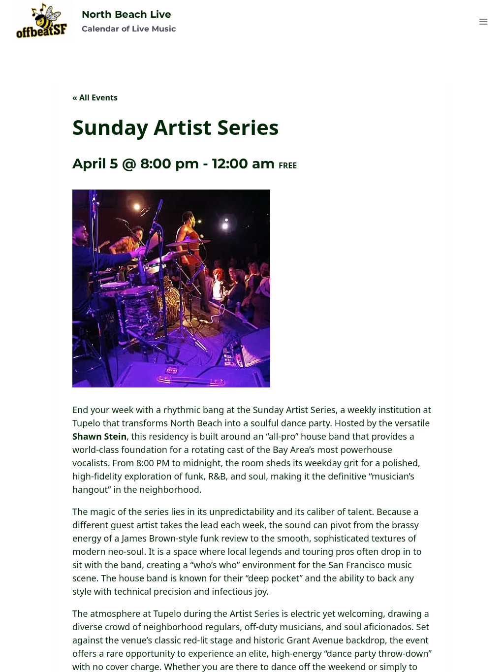 Sunday Artist Series