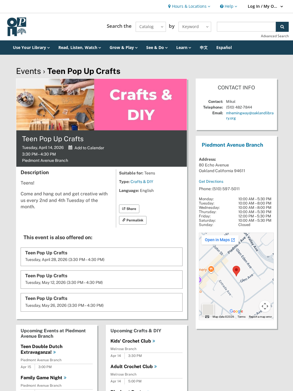 Teen Pop Up Crafts