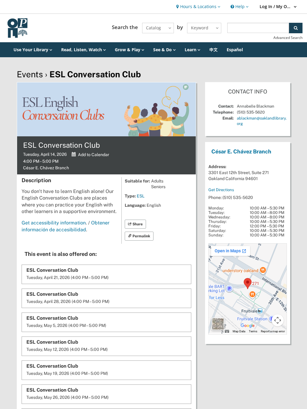 ESL Conversation Club